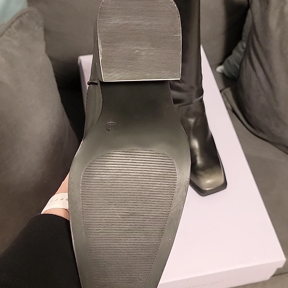 Madden Girl NWT Dollee Knee High Square Toed Boots - Picture 4 of 6